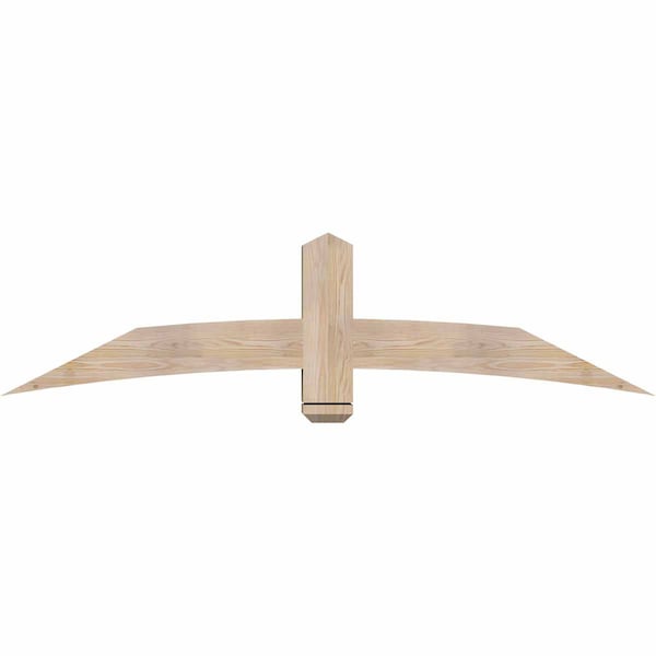 Ekena Millwork Bellingham Smooth Timber Gable Bracket, Douglas Fir, 72"W x 18"H x 5 1/2"D x 5 1/2"F, 6/12 Pitch GBW072X18X0606BEL00SDF - main